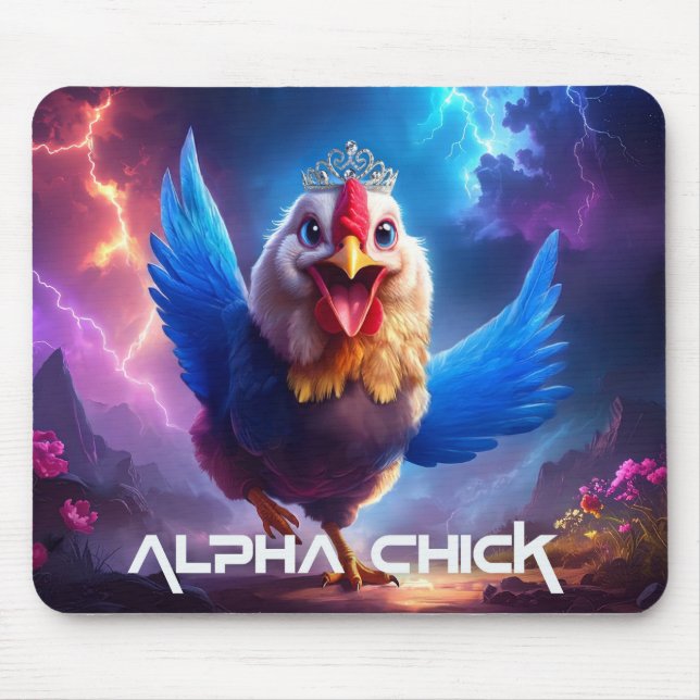 ALPHA CHICK fun Mouse Mat (Front)