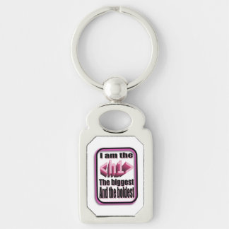 Alpha confident and funny coder's quote key chain. key ring
