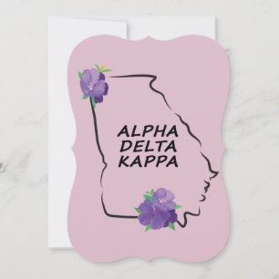 Alpha Delta Kappa Flat Notecards