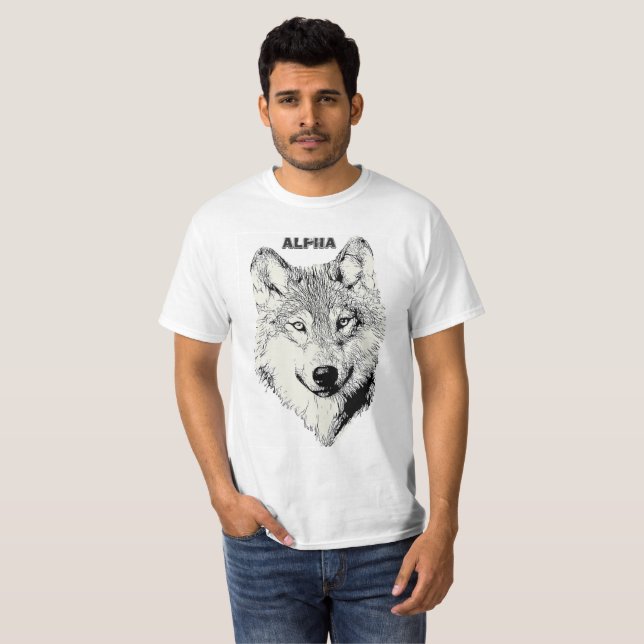 Alpha design Men's Basic T-Shirt (Front Full)