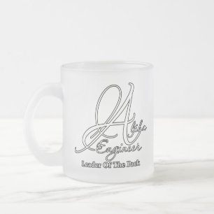 Alpha Engineer Frosted Glass Coffee Mug