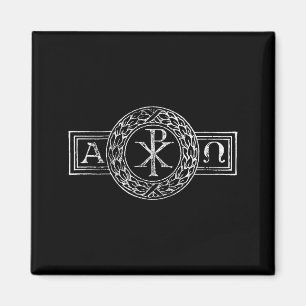 Alpha Et Omega Chi And Rho Xp Jesus Christ Christi Magnet