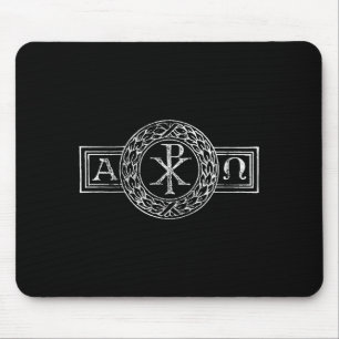 Alpha Et Omega Chi And Rho Xp Jesus Christ Christi Mouse Mat