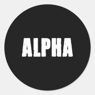 Alpha Gym Rabbit Workout Bodybuilding Fitness F010 Classic Round Sticker