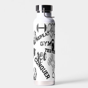 Alpha Hydration Flask Dumbbell Veins Design Water Bottle