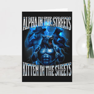 Alpha In The Streets Kitten In The Sheets Wolf Mem Card