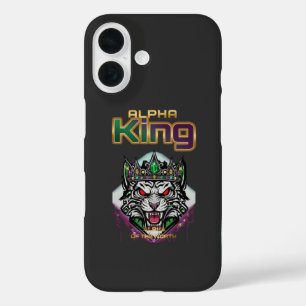 Alpha king motivational iPhone 16 case