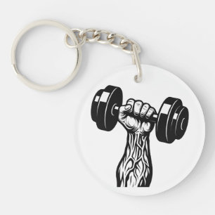 Alpha Lifter Keychain  Muscle Design 