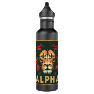 "Alpha Lion" Stainless Steel Water Bottle