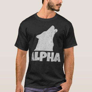 Alpha Lone Wolf  Pack Member Wildlife Howling  T-Shirt