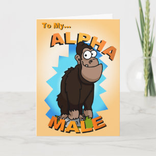 Alpha Male Birthday Card