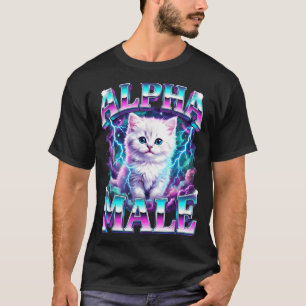 Alpha male cat kitten funny for men women T-Shirt