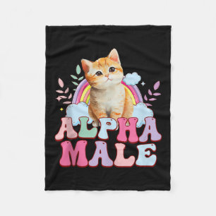 Alpha-male Cat Kitten Funny For Men Women Tank Top Fleece Blanket