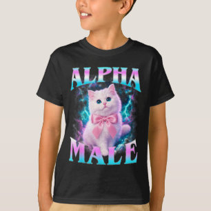 Alpha Male Cute Cat Kitten Men Women Funny Cat T-Shirt
