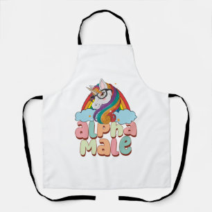 Alpha Male Ironic Unicorn 2 Apron