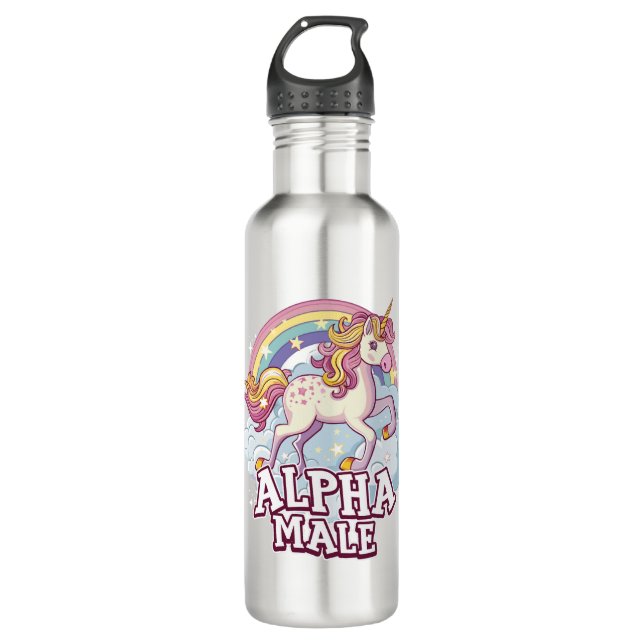 Alpha Male Unicorn 710 Ml Water Bottle (Front)