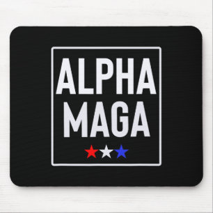 Alpha Mega Trump 2024 Election Design Mouse Mat