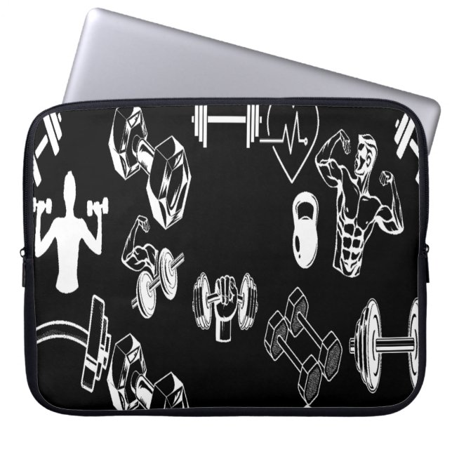 Alpha Mindset Laptop Black Sleeve  (Front)
