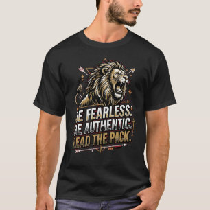 Alpha Mindset Lion T-Shirt – Be Fearless Lead The 