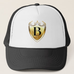 Alpha Monogram B Artistic Letter Everyday Style Trucker Hat