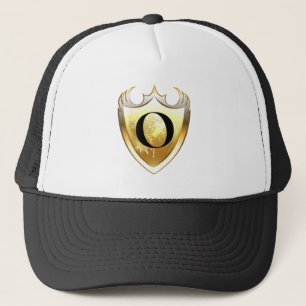 Alpha Monogram O Artistic Letter Everyday Style Trucker Hat