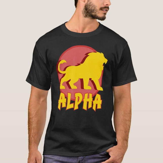 Alpha Moonlight Hill Full Moon Backdrop Design T-Shirt (Front)