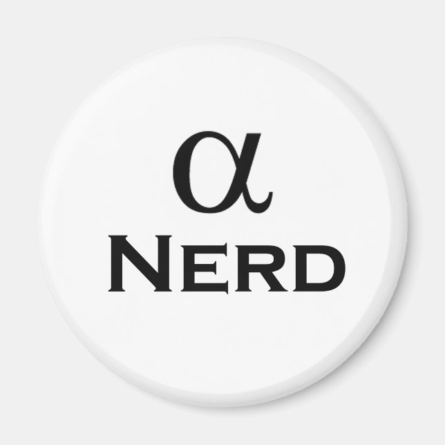 alpha nerd magnet (Front)
