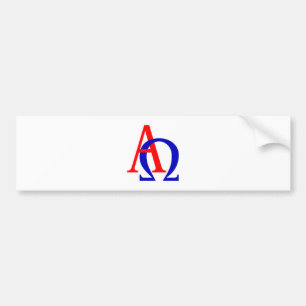 Alpha Omega Bumper Sticker