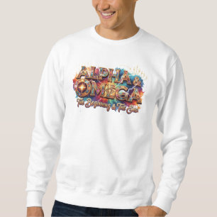 Alpha & Omega – Christian Typography Art T-Shirt Sweatshirt