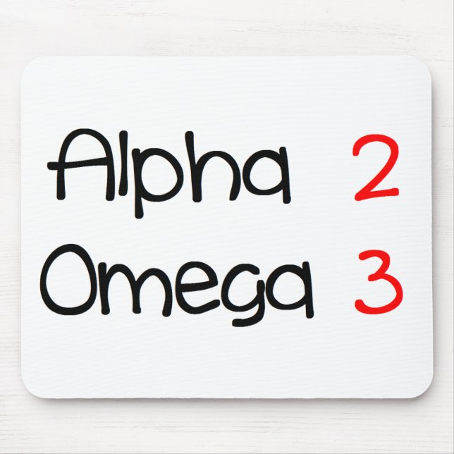 alpha omega mouse mat (Front)