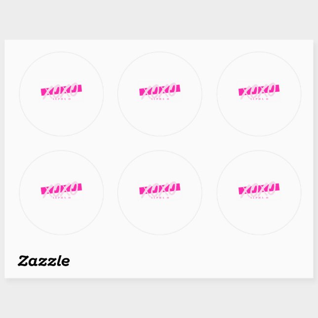 alpha omicron pi x gossip girl sticker (Sheet)