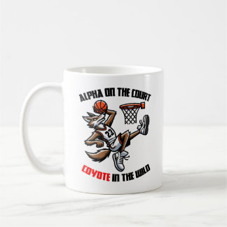 Alpha on the court Coyote in the Wild Coffee Mug
