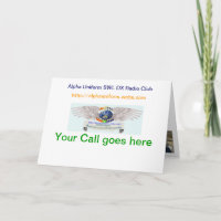 Alpha Uniform Folded QSL Cards