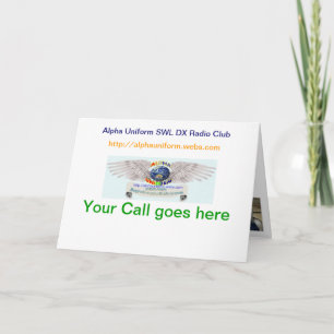 Alpha Uniform Folded QSL Cards