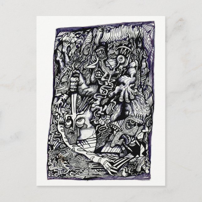 Alpha Warrior, by Brian Benson Postcard (Front)