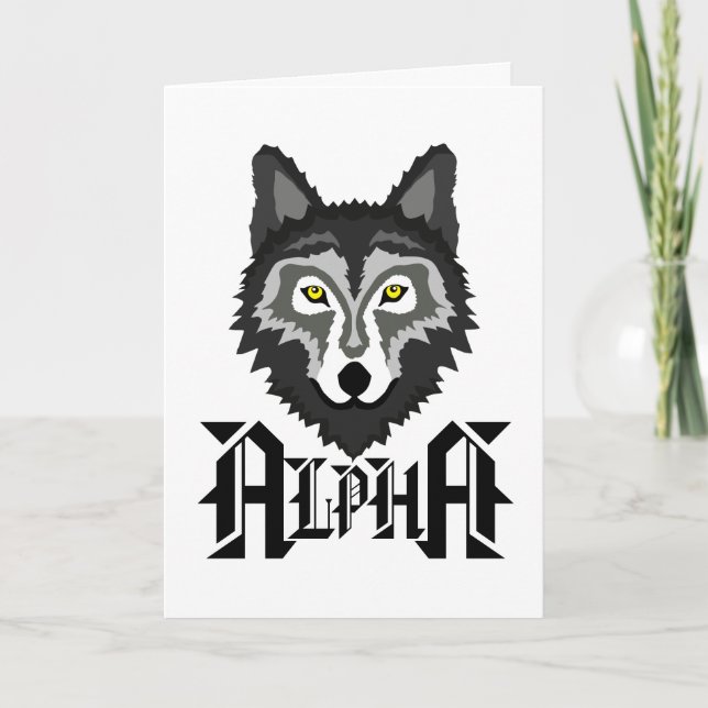 Alpha Wolf Card (Front)