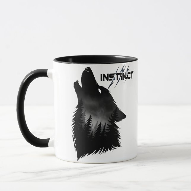 alpha wolf Graphic Mug (Left)