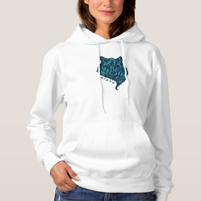 Alpha wolf hoodie (Front)