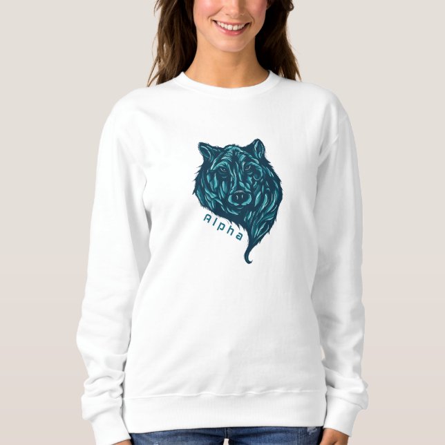 Alpha wolf sweatshirt (Front)