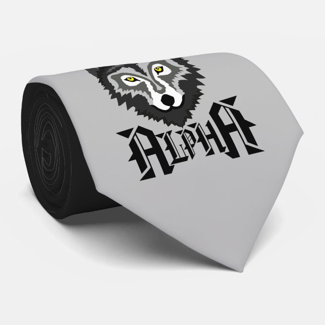 Alpha Wolf Tie (Rolled)