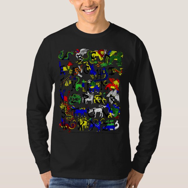 Alphabestiary with back print T-Shirt (Front)