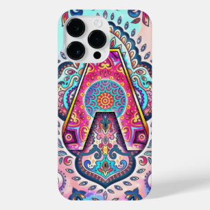 Alphabet A mandala  iPhone 14 Pro Max Case