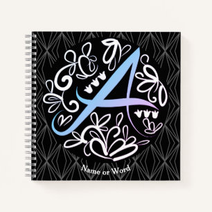 Alphabet A Monogram Handwritting Notebook