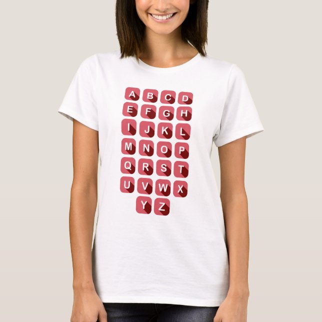 Alphabet abc teacher T-Shirt (Front)