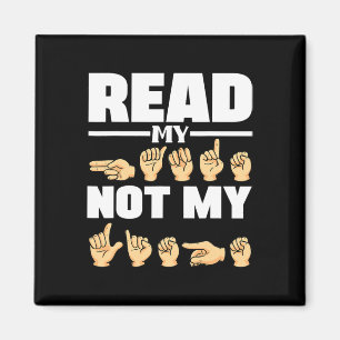 Alphabet American Sing Language Asl Teacher Quote  Magnet