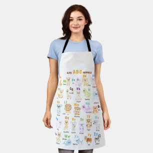 Alphabet Animal ABC Cute animals  Apron