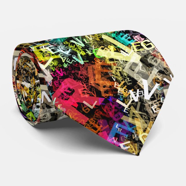 Alphabet Art 1 Ties (Rolled)