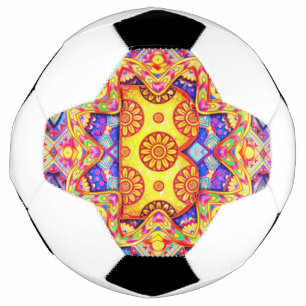 Alphabet B mandala Football