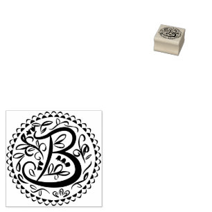 Alphabet B Rubber Stamp