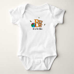 Alphabet B tee for boys - customise with your name